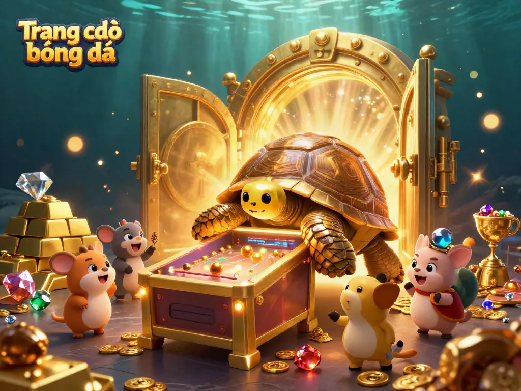 Place bets on Trang cá độ bóng đá with a colossal tortoise pinball machine showcasing the thrill of gaming.