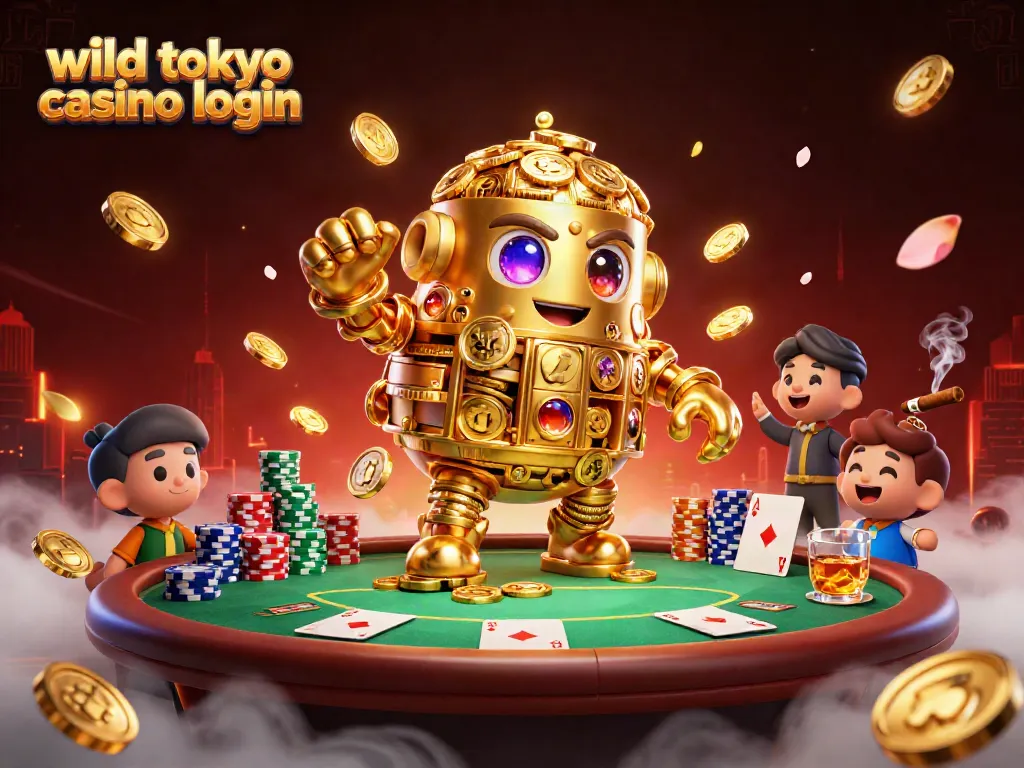 Experience the excitement of wild tokyo casino login with dynamic 3D characters and poker elements.