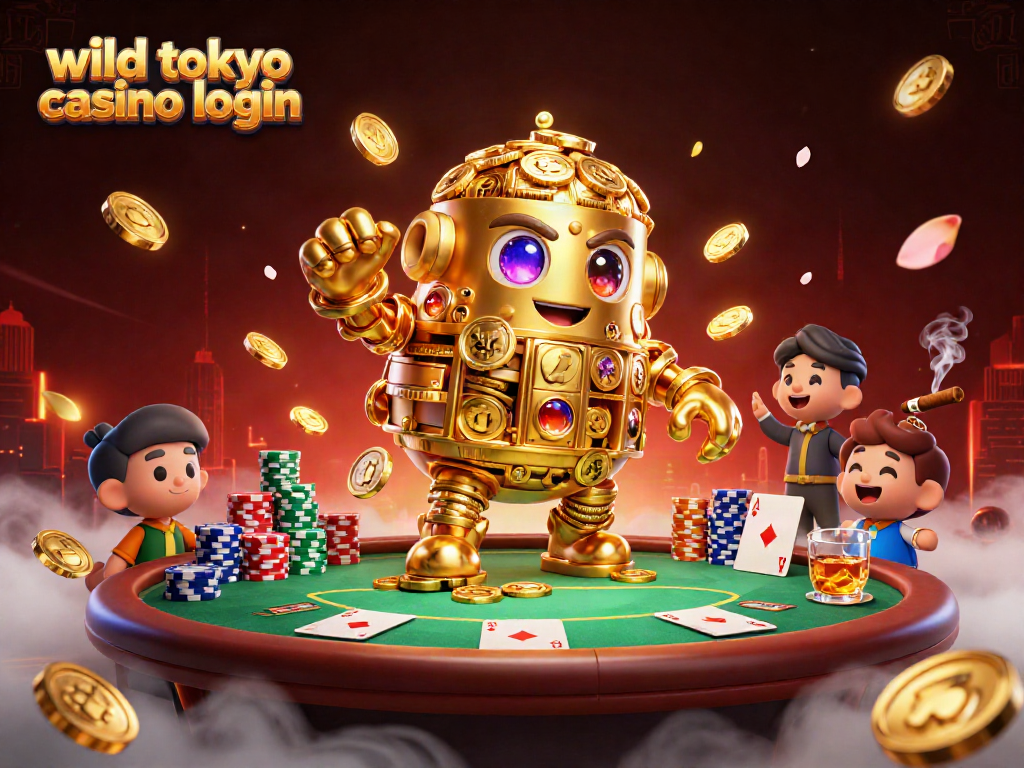 Experience the excitement of wild tokyo casino login with dynamic 3D characters and poker elements.